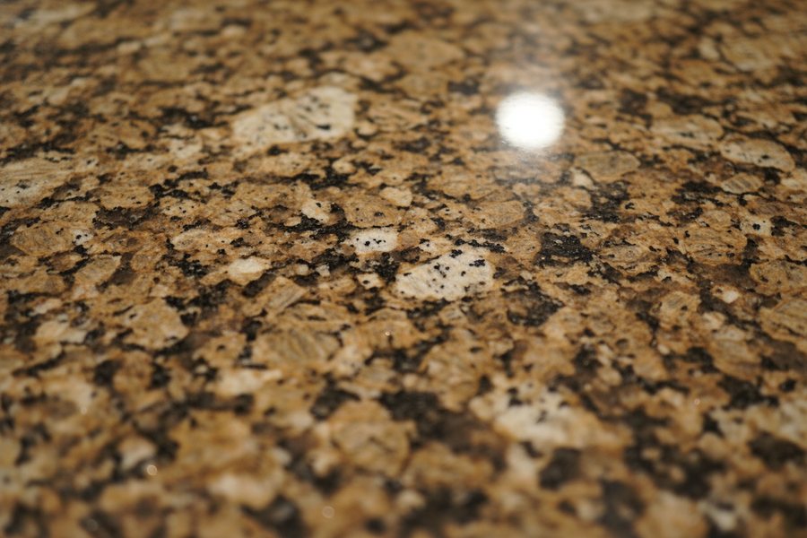 Granite countertop surface.