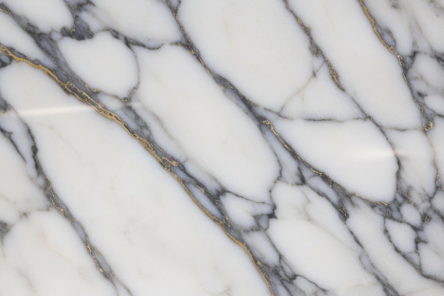 Marble countertop surface.
